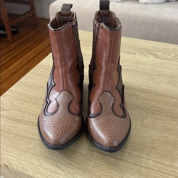Brown Western Ankle Boots - coconuts by Matisse purchased from free people - Picture 2 of 6